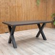 Dallas Dining Table - Grey - 6 Seater - 180cm
