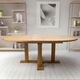 Madrid Extending Dining Table - Oak - Round - 6-8 Seater - 160cm-210cm