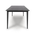 Amalfi Dining Table - Black Ceramic - 6 Seater - 180cm