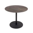 Galaxy Dining Table - Brown Ceramic - 2 Seater - 90cm - Round