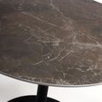 Galaxy Dining Table - Brown Ceramic - 2 Seater - 90cm - Round