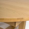 Madrid Extending Dining Table - Oak - Round - 6-8 Seater - 160cm-210cm