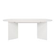 Family Dining Table - 8 Seater - 200cm - Oval - White