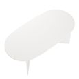 Family Dining Table - 8 Seater - 200cm - Oval - White