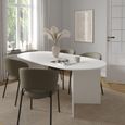 Family Dining Table - 8 Seater - 200cm - Oval - White