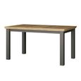 Pontypool Dining Table - 6-8 Seater - 150cm-200cm - Extending - Dark Grey and Light Oak