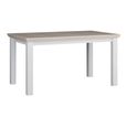 Pontypool Dining Table - 6-8 Seater - 150cm-200cm - Extending - White and Riva Oak