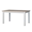 Pontypool Dining Table - 6-8 Seater - 150cm-200cm - Extending - White and Riva Oak