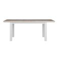 Pontypool Dining Table - 6-8 Seater - 150cm-200cm - Extending - White and Riva Oak