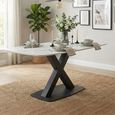 Clearance - Vernal Dining Table - 4 Seater - 130cm - White Sintered Stone - FSS17318