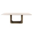 Maxfield Dining Table - 230cm - 10 Seater - Beige - Ceramic