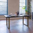 Luxor Brushed Brass Ribbed 8 Seater Dining Table