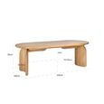 Fairmont Dining Table - 235cm - 10 Seater - Oval - Natural - Oak