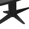 Rayford Dining Table - 230cm - 10 Seater - Oval - Black - Oak and Metal
