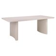 Senza Outdoor Dining Table - 220cm - 10 Seater - Light Beige - Aluminium