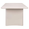 Senza Outdoor Dining Table - 220cm - 10 Seater - Light Beige - Aluminium