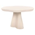 Urban Bloom Outdoor Dining Table  - 140cm - 6 Seater - Abstract - Pedestal - Sandstone - Concrete
