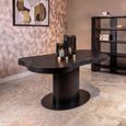 Bogor Dark Wood 8 Seater Pedestal Dining Table