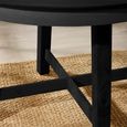 Annika Extending Dining Table - 115cm-154cm - 6-8 Seater - Round - Black - Oak Veneer