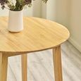 Coast Drop Leaf Dining Table - 55cm-90cm - 2-4 Seater - Round - Natural - Solid Wood