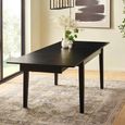 Knoxley Extending Dining Table - 173cm-251cm - 8-10 Seater - Black - Oak Veneer