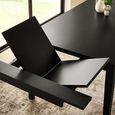 Knoxley Extending Dining Table - 173cm-251cm - 8-10 Seater - Black - Oak Veneer