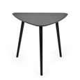 Athena Dining Table - 90.5cm - 3 Seater - Triangle - Black - Oak