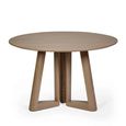 Caravelle Dining Table - 120cm - 6 Seater - Round - Smokey - Oak Effect