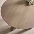 Caravelle Dining Table - 120cm - 6 Seater - Round - Smokey - Oak Effect
