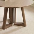 Caravelle Dining Table - 120cm - 6 Seater - Round - Smokey - Oak Effect