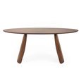 Julius Dining Table - 180cm - 8 Seater - Oval - Walnut - Wood