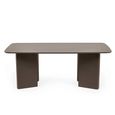 Moro Dining Table - 200cm - 8 Seater - Matt Chocolate Brown - Wood