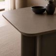 Moro Dining Table - 200cm - 8 Seater - Matt Chocolate Brown - Wood