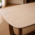 Portland Dining Table - 180cm - 8 Seater - Oval - Natural and Walnut - Sintered Stone and Wood