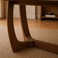 Portland Dining Table - 180cm - 8 Seater - Oval - Natural and Walnut - Sintered Stone and Wood