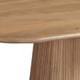 Austin Storage Dining Table - 175cm - 6 Seater - Fluted - Natural - Mango Wood