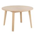 A Line Dining Table - 4 Seater - Round - 120cm - White Oak