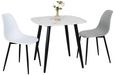 Aspen White 4 Seater Square Dining Table