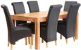 Ajmer Light Mango Wood 6 Seater Dining Table