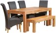 Ajmer Light Mango Wood 6 Seater Dining Table