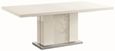 Canova Extending Pedestal Dining Table - 8-10 Seater - 196-250cm - White Gloss