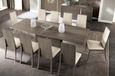 Tivoli Extending Pedestal Dining Table - 6-8 Seater - 160cm-210cm - Grey Wood
