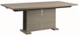 Tivoli Extending Pedestal Dining Table - 8-10 Seater - 196cm-250cm - Grey Wood
