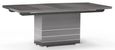 Versilia Extending Pedestal Dining Table - 6-8 Seater - 160cm-210cm - Black