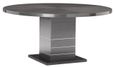 Versilia Round Pedestal Dining Table - 6 Seater - 160cm - Black