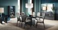 Versilia Extending Pedestal Dining Table - 8-10 Seater - 196cm-250cm - Black