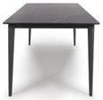 Amalfi Dining Table - Black Marble Effect - 6 Seater - 140cm