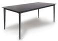Amalfi Dining Table - Black Marble Effect - 6 Seater - 140cm