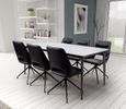Amalfi Dining Table - White Ceramic - 6 Seater - 180cm