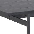 Angus Dining Table - 8 Seater - 200cm - Black Melamine